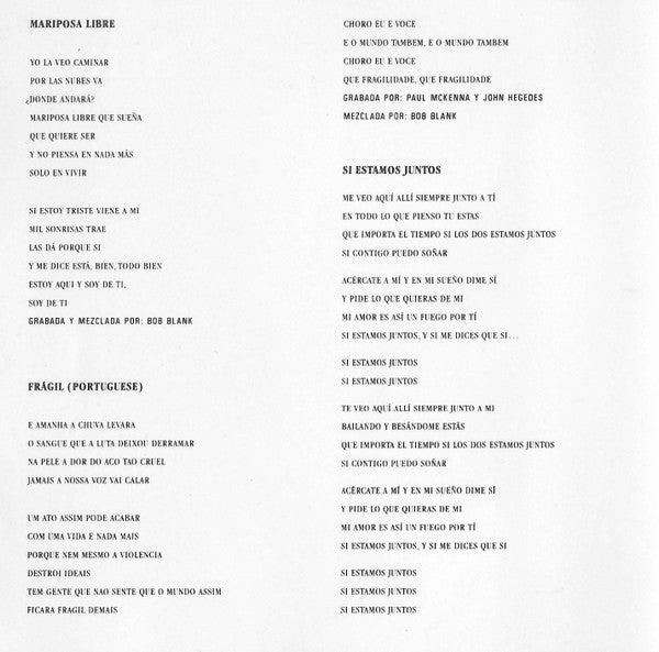 Sting : ...Nada Como El Sol (Selecciones Especiales En Espanol Y Portugues) (Mini-Album)