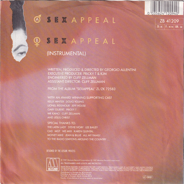 Georgio (2) : Sexappeal (7",45 RPM,Single,Stereo)