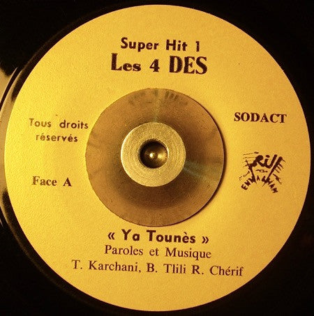 Les 4 Dés : Ya Tounes  / Heyem (7",45 RPM,Single)