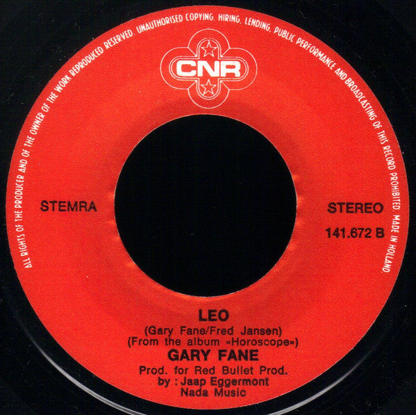 Gary Fane : Aquarius (7",45 RPM,Single)