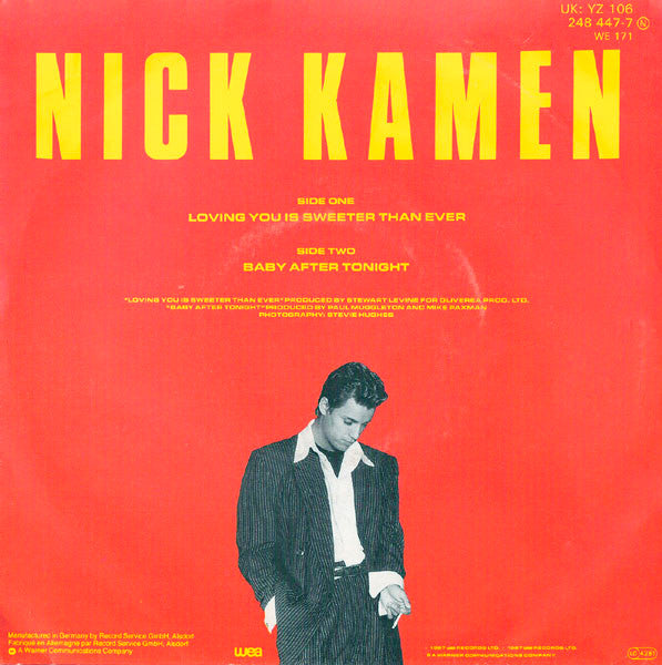 Nick Kamen : Loving You Is Sweeter Than Ever (7",Single,45 RPM)