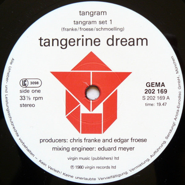 Tangerine Dream : Tangram (LP,Album,Stereo)