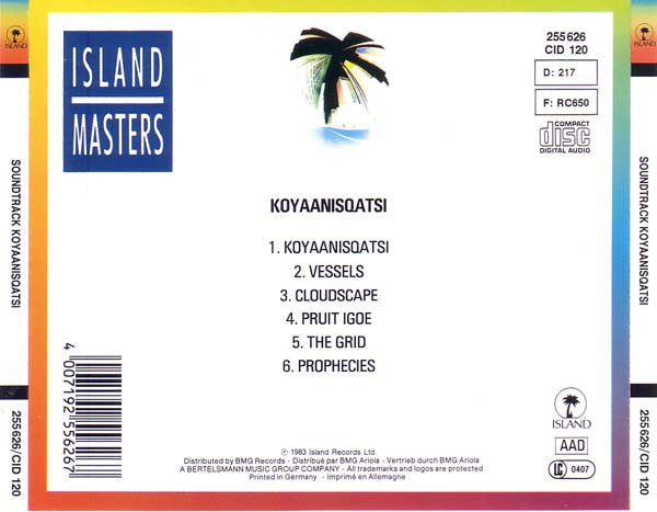 Philip Glass : Koyaanisqatsi (Album)