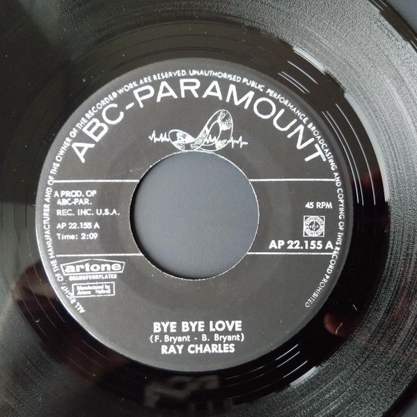 Ray Charles : Bye, Bye Love / Half As Much (7",45 RPM,Single)