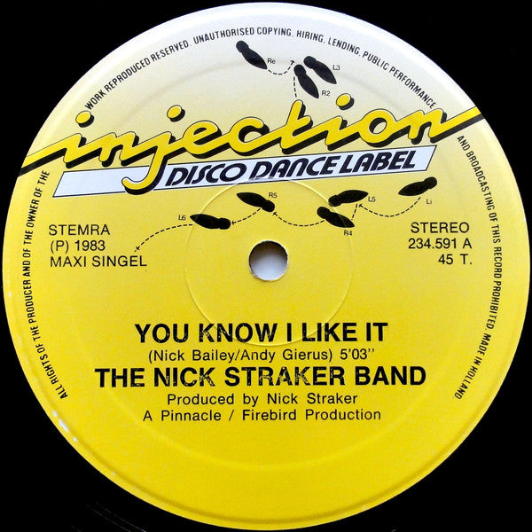 Nick Straker Band : You Know I Like It (12",Maxi-Single,45 RPM)