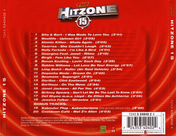 Various : TMF Hitzone 15 (Compilation)