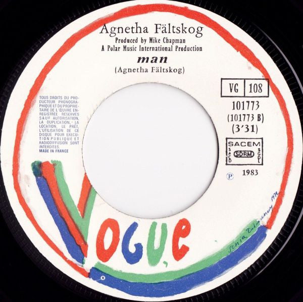 Agnetha Fältskog : The Heat Is On (7",45 RPM,Single)