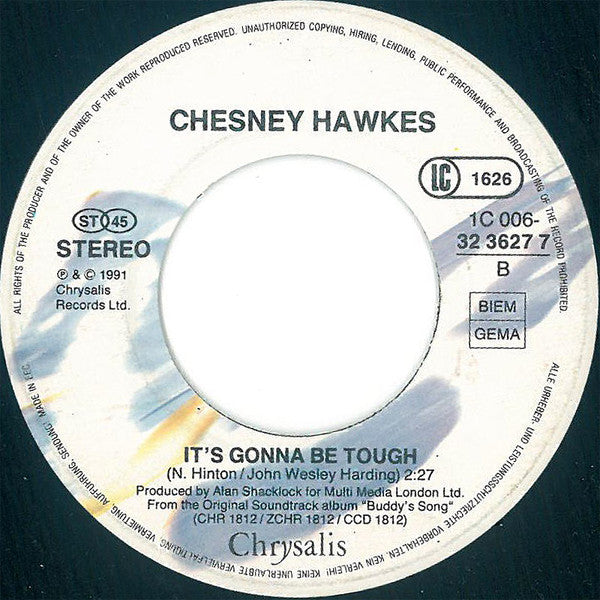 Chesney Hawkes : The One And Only (7",45 RPM,Single,Stereo)