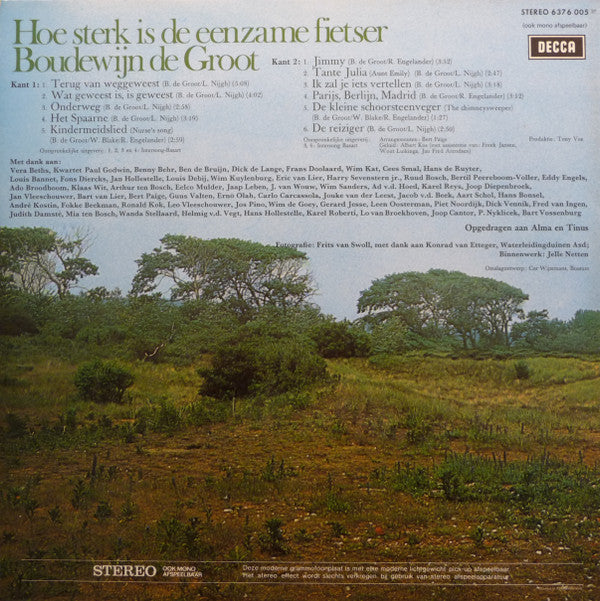 Boudewijn de Groot : Hoe Sterk Is De Eenzame Fietser (LP,Album)