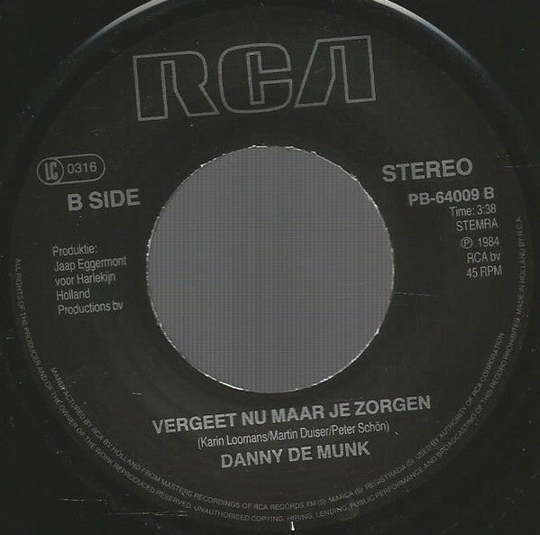 Danny de Munk : Mijn Stad (7",Single,45 RPM)