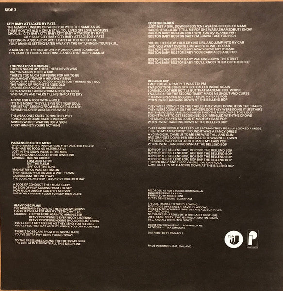 G.B.H. : City Baby Attacked By Rats (LP,Album)