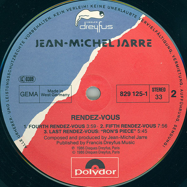 Jean-Michel Jarre : Rendez-Vous (LP,Album)