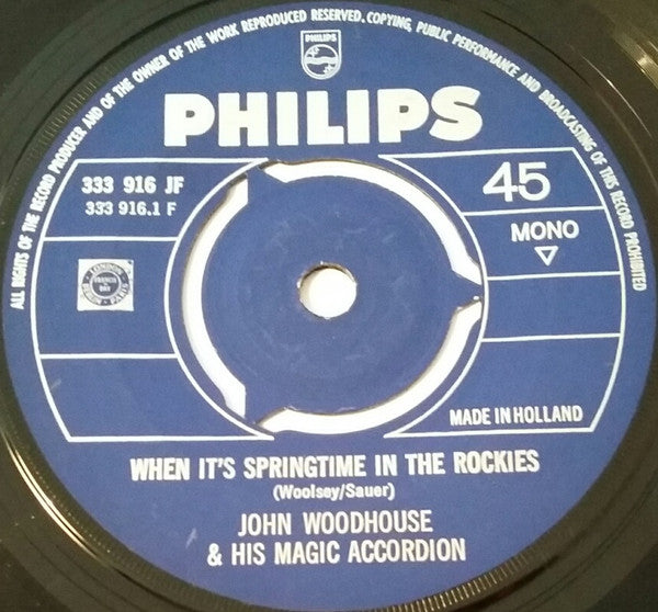 John Woodhouse : Springtime / Het Vissersmeisje (7",45 RPM,Single,Mono)