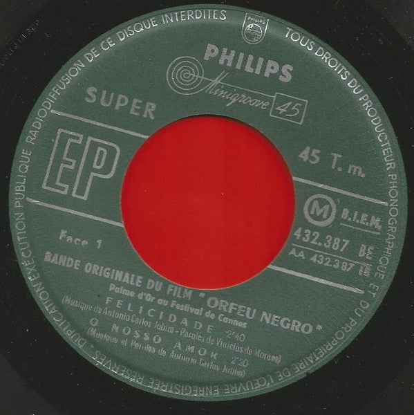 Breno Mello &  Marpessa Dawn : Bande Originale Du Film Orfeu Negro (7",45 RPM,EP,Mono)