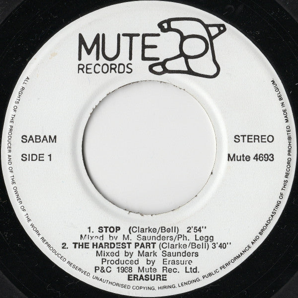 Erasure : Crackers International (7",45 RPM,EP,Stereo)