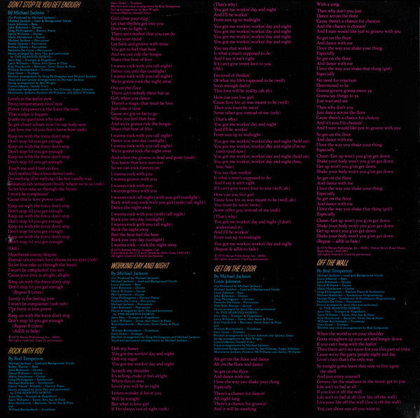 Michael Jackson : Off The Wall (LP,Album,Stereo)
