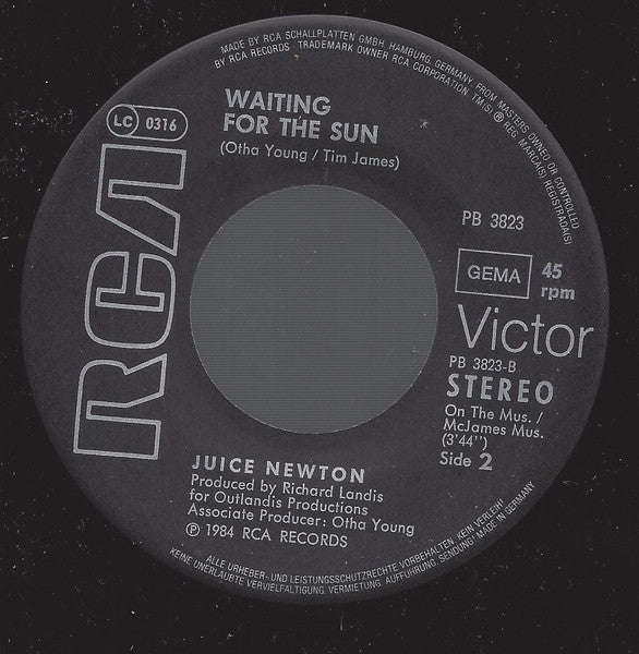 Juice Newton : A Little Love (7",45 RPM,Single)