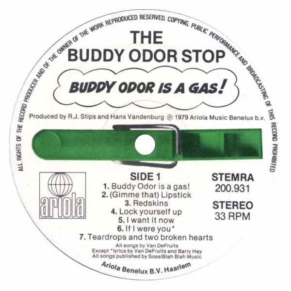 Buddy Odor Stop, The : Buddy Odor Is A Gas! (LP,Album)