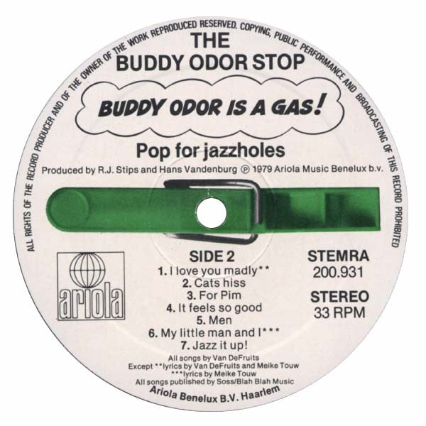 Buddy Odor Stop, The : Buddy Odor Is A Gas! (LP,Album)