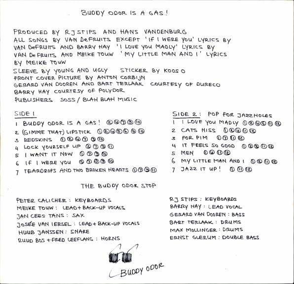 Buddy Odor Stop, The : Buddy Odor Is A Gas! (LP,Album)