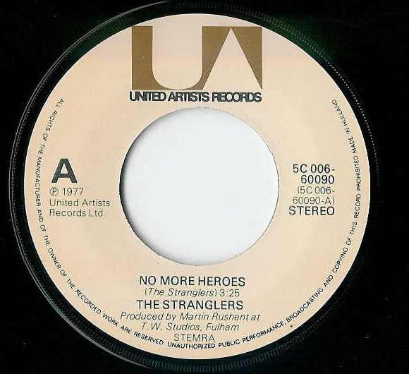 Stranglers, The : No More Heroes (7",45 RPM,Single)