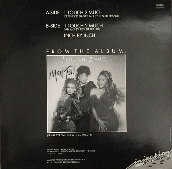 Mai Tai : 1 Touch 2 Much (12",45 RPM,Maxi-Single)
