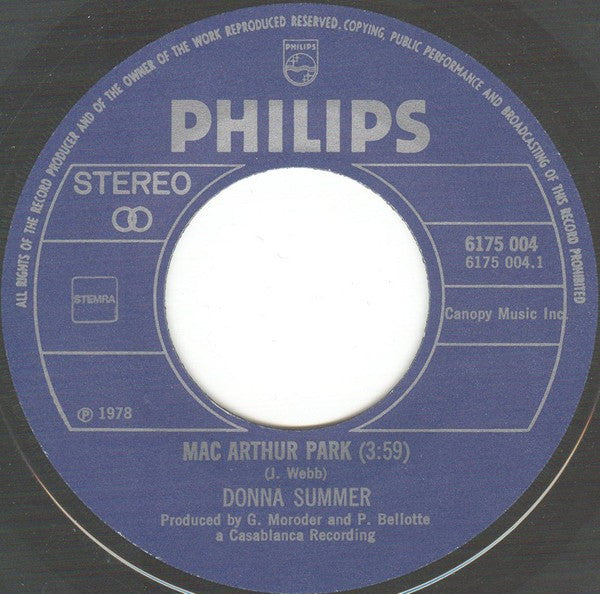 Donna Summer : Mac Arthur Park (7",45 RPM,Single)