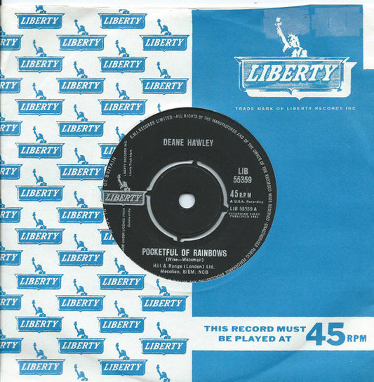 Deane Hawley : Pocketful Of Rainbows (7", Single)