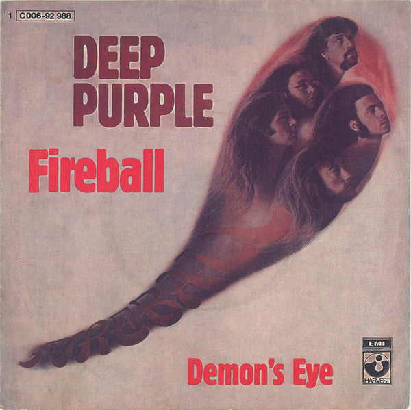 Deep Purple : Fireball  (7",45 RPM,Single,Stereo)