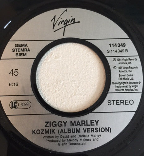 Ziggy Marley And The Melody Makers : Kozmik (7",45 RPM,Single)