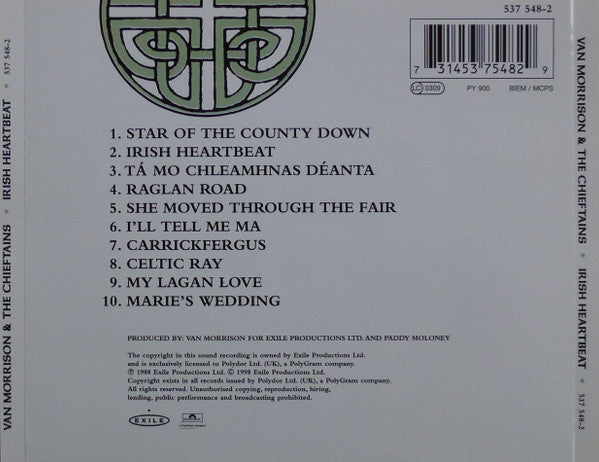 Van Morrison & Chieftains, The : Irish Heartbeat (Album,Reissue,Remastered)