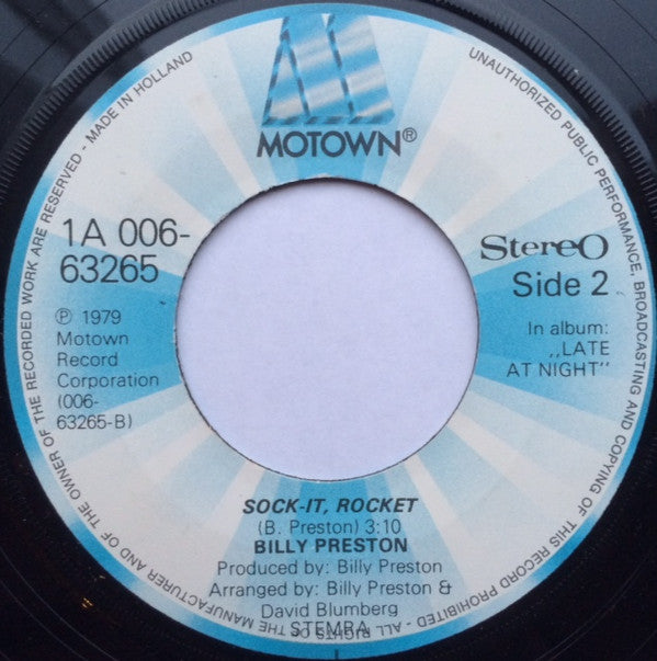 Billy Preston Featuring Syreeta : It Will Come In Time (7",45 RPM,Single)