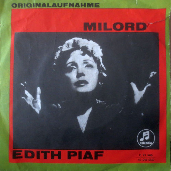 Edith Piaf : Milord (7",45 RPM,Single,Reissue)