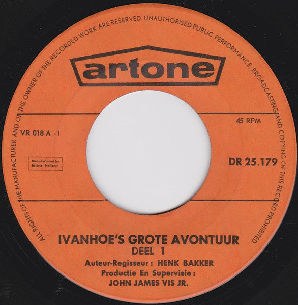No Artist : Ivanhoe's Grote Avontuur (7",45 RPM)