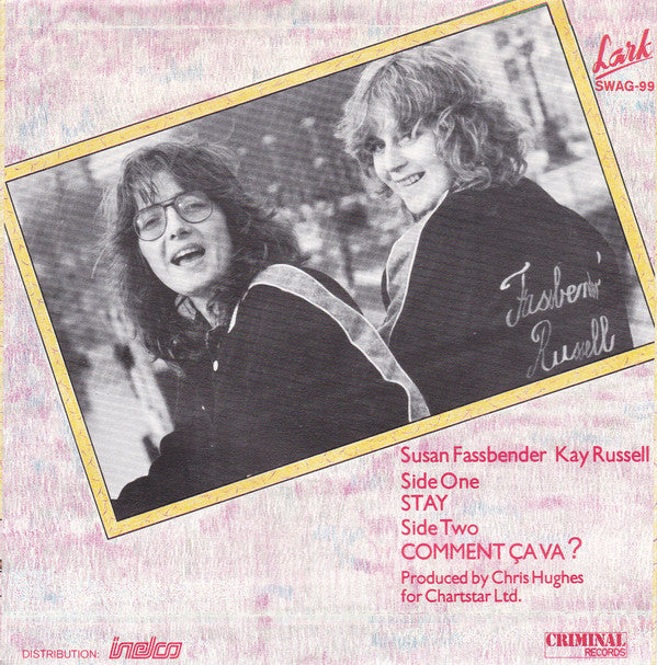 Susan Fassbender • Kay Russell : Stay (7",45 RPM,Single,Stereo)