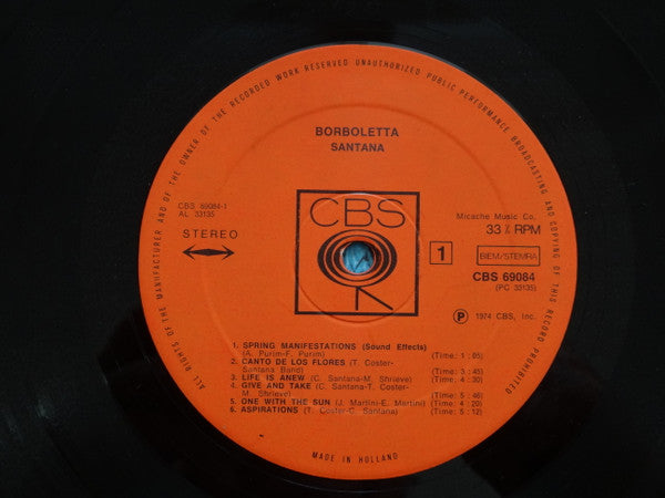 Santana : Borboletta (LP,Album)