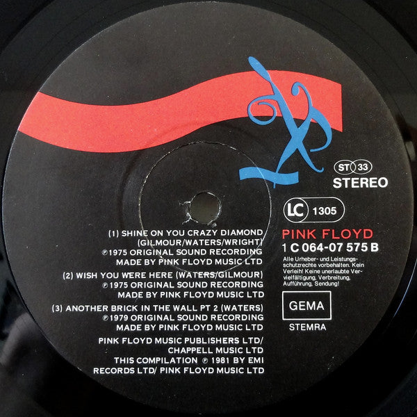 Pink Floyd : A Collection Of Great Dance Songs (LP,Compilation)