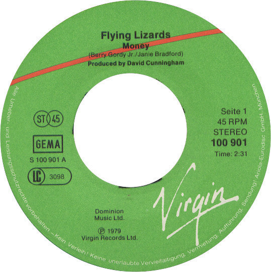 Flying Lizards, The : Money (7",Single,45 RPM)