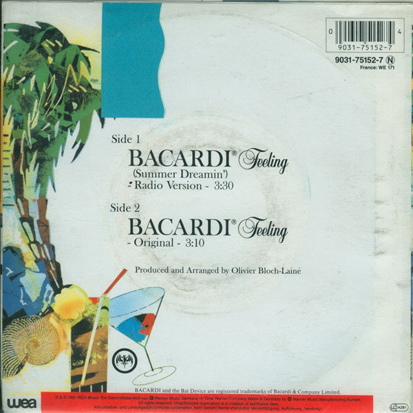 Kate Yanai : Bacardi Feeling (7",Single,45 RPM)