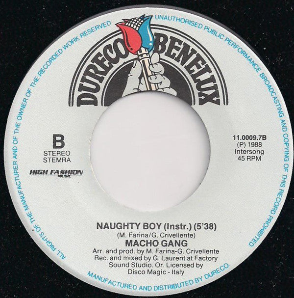 Macho Gang : Naughty Boy (7",45 RPM,Single)