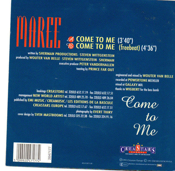 Maree : Come To Me (7",Single)
