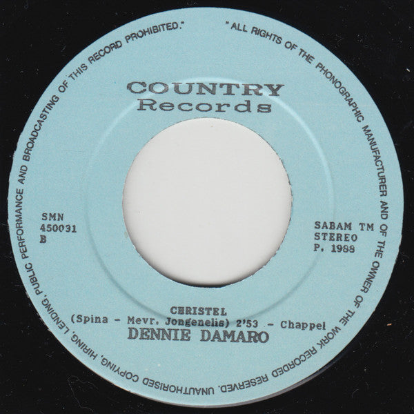Dennie Damaro : Crystal Chandeliers (7",45 RPM,Single)