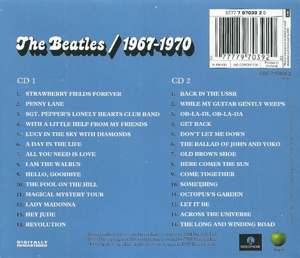 Beatles, The : 1967-1970 (Compilation,Reissue,Remastered,Repress)