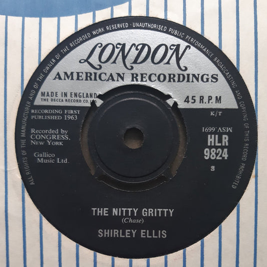 Shirley Ellis : The Nitty Gritty / Give Me A List (7",45 RPM)
