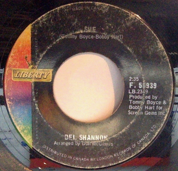 Del Shannon : She (7", Single)