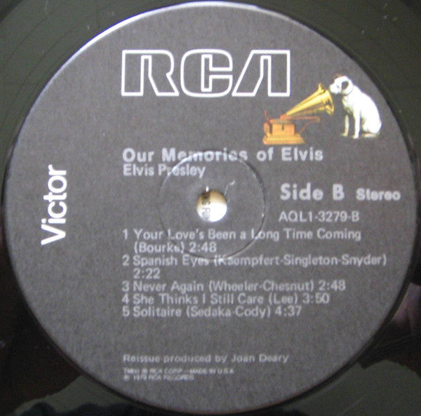 Elvis Presley : Our Memories Of Elvis (LP,Album)