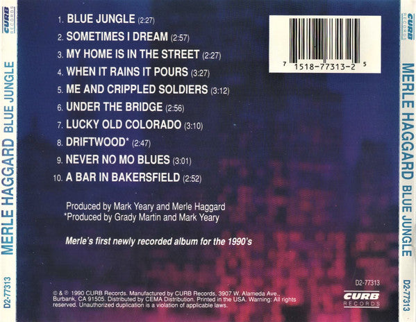 Merle Haggard : Blue Jungle (Album)