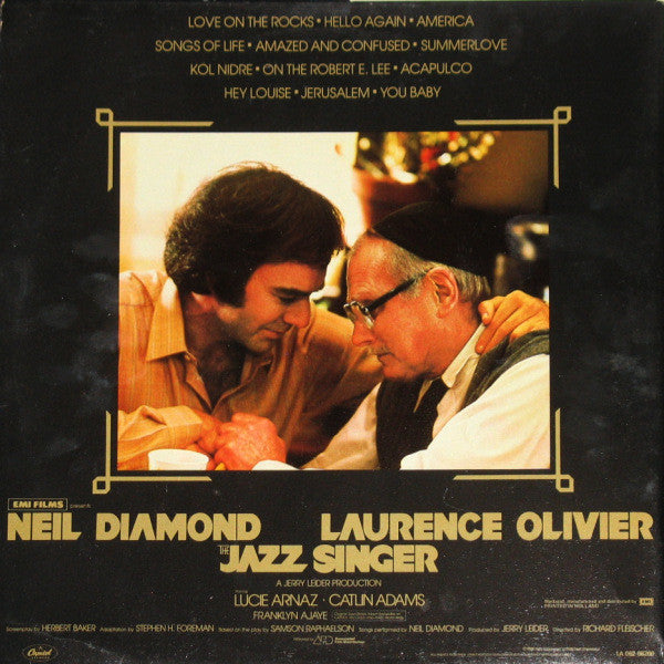 Neil Diamond : The Jazz Singer (Original Songs From The Motion Picture) (LP,Album)