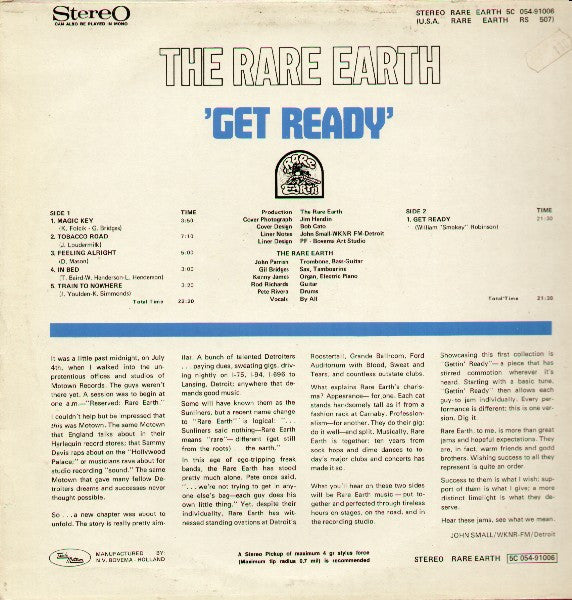 Rare Earth : Get Ready (LP,Album)