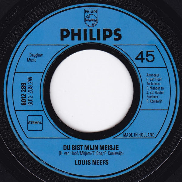 Louis Neefs : Omdat Ik Van Je Hou (7",45 RPM,Single)